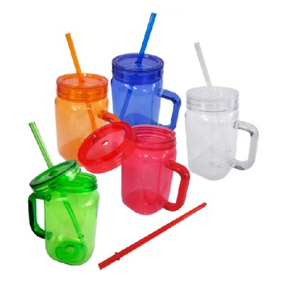 Mug Plástico Traslucido