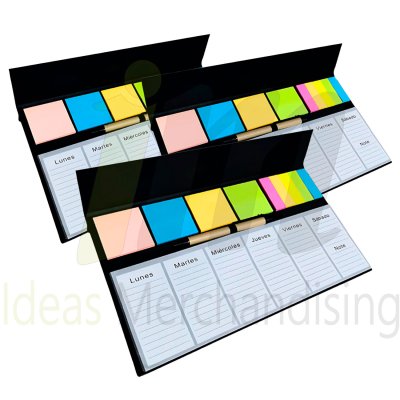 Planificador Semanal Negro