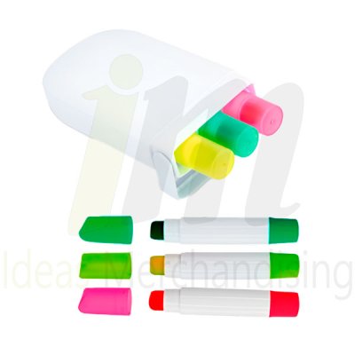 Resaltadores con Estuche 3 Colores
