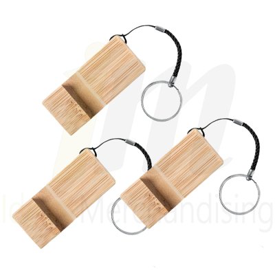 Soporte Celular Llavero Bambú